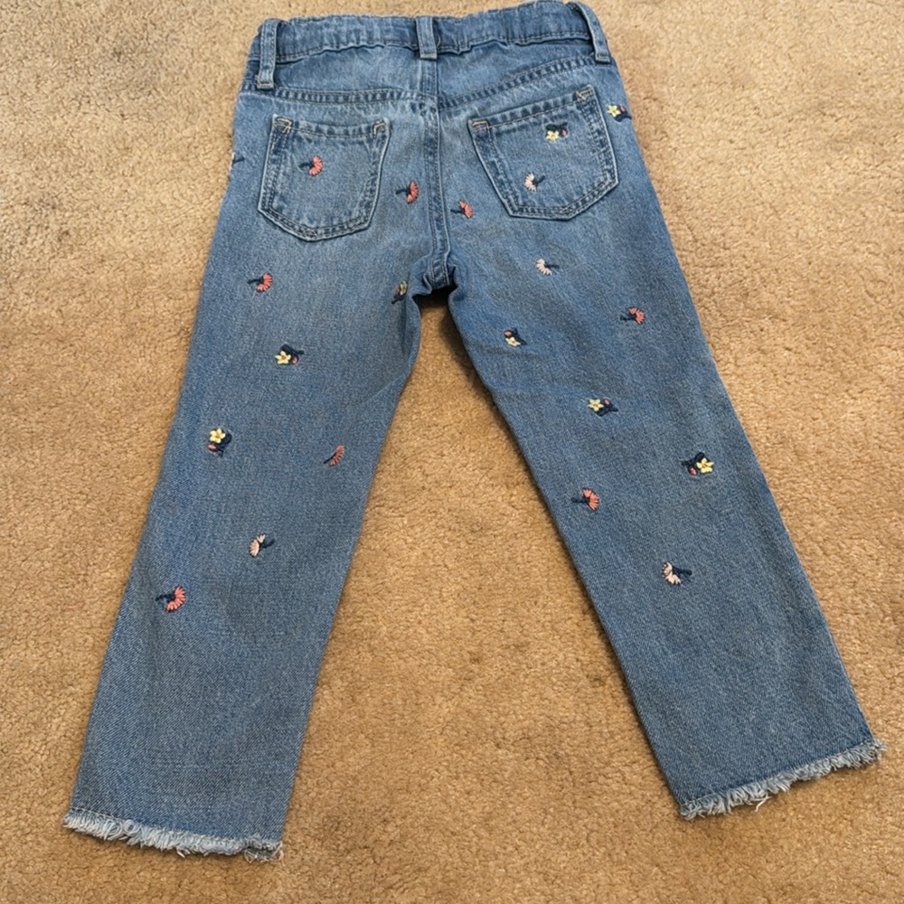 Gap Girls Embroidered Jeans 3 - Picture 5 of 5